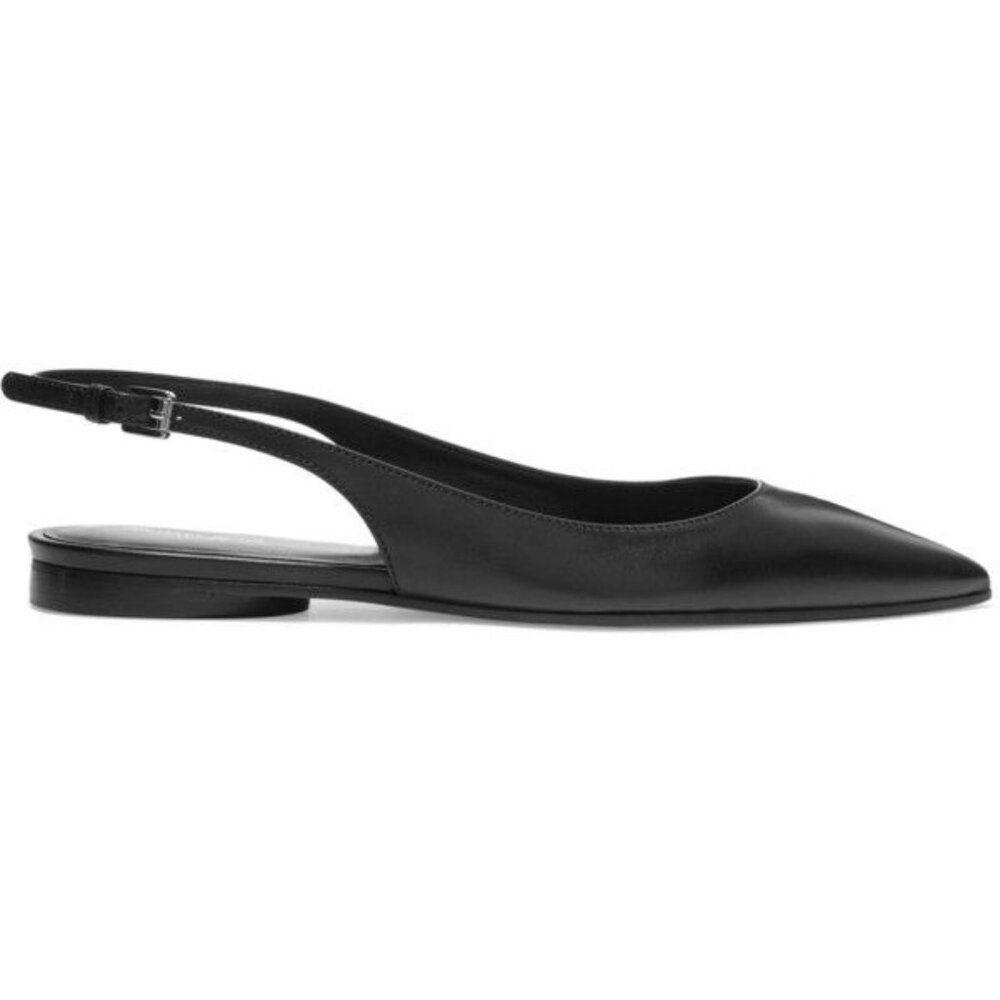 Michael Kors Collection Kaja Leather Pointed Toe Flats